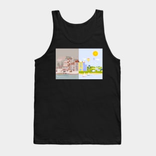 Old vs New World | Green Energy | Eco-friendly Planet Tank Top